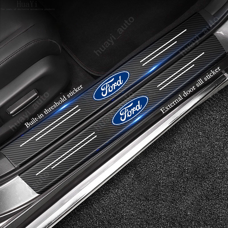 Sticker Sợi Carbon Dán Cửa Xe Hơi Chống Trầy Cho Ecosport G1 BV226 2003-2011 G2 B515 2012-UP