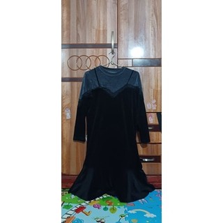 Đầm nhung cách điệu đuôi cá