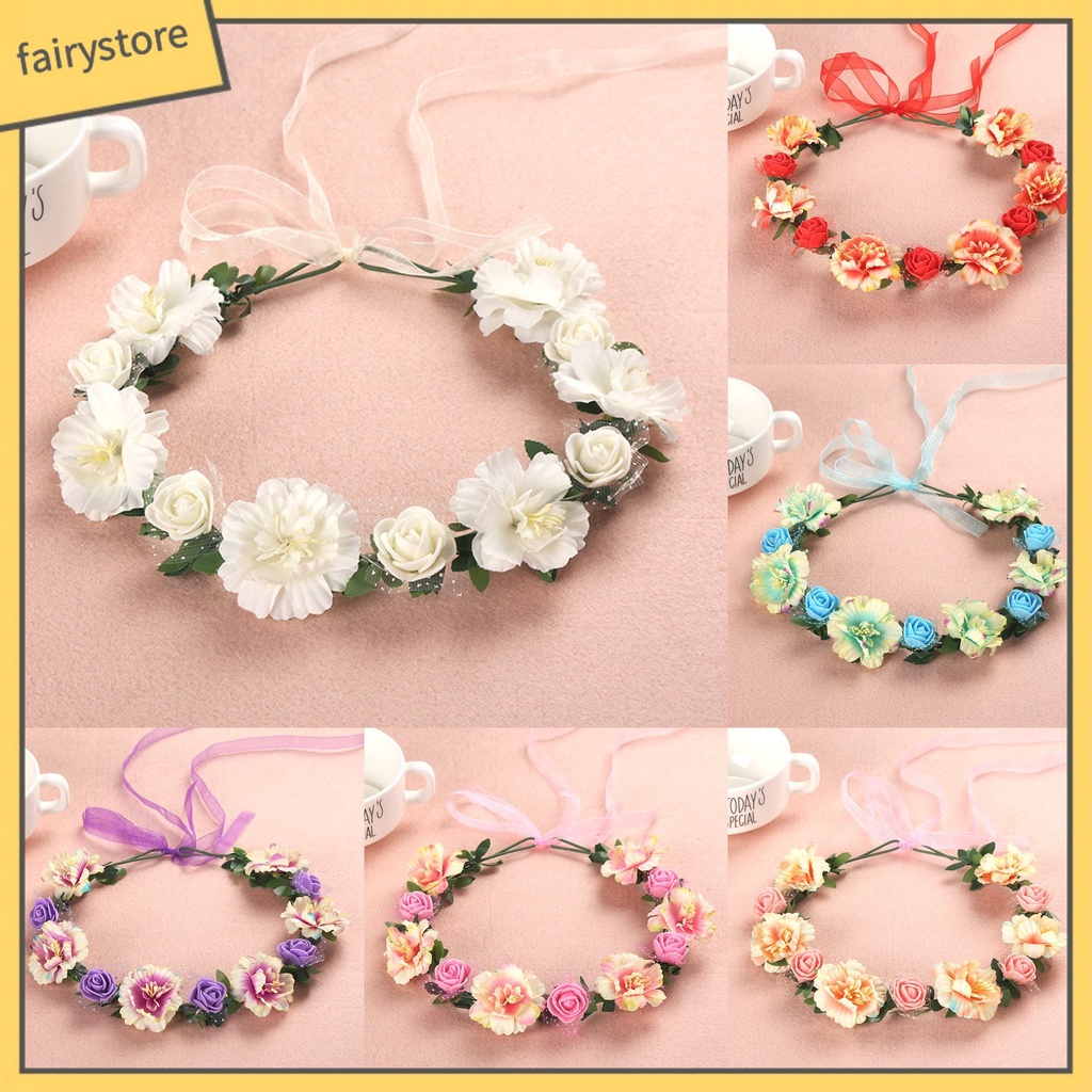 Băng Đô Cài Tóc Đính Hoa / Vương Miện Tùy Chỉnh Thời Trang Cho Nữ [Fairy1] [Fairy1]