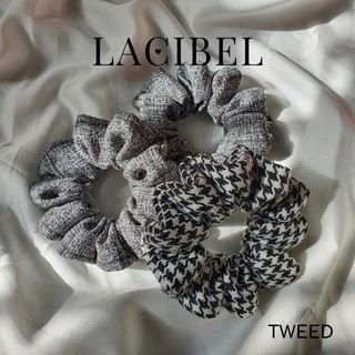 Cột tóc LACIBEL scrunchies vải tweed cao cấp