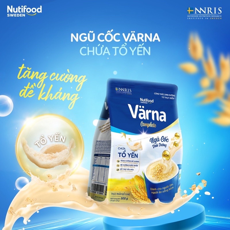 Ngũ cốc dinh dưỡng Varna Complete Nutifood  500g(20gói*25g) dành cho người ăn uống kém