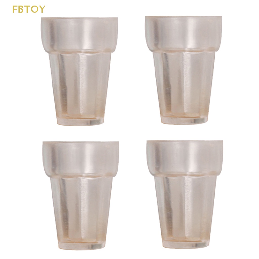 Set 4 Ly Trong Suốt Dùng Để Trang Trí Nhà Búp Bê 1: 12