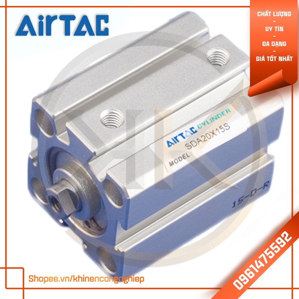 Xi Lanh Khí Nén Compact AirTac SDA20 x 15/20/25/30/35/40/45/50/60