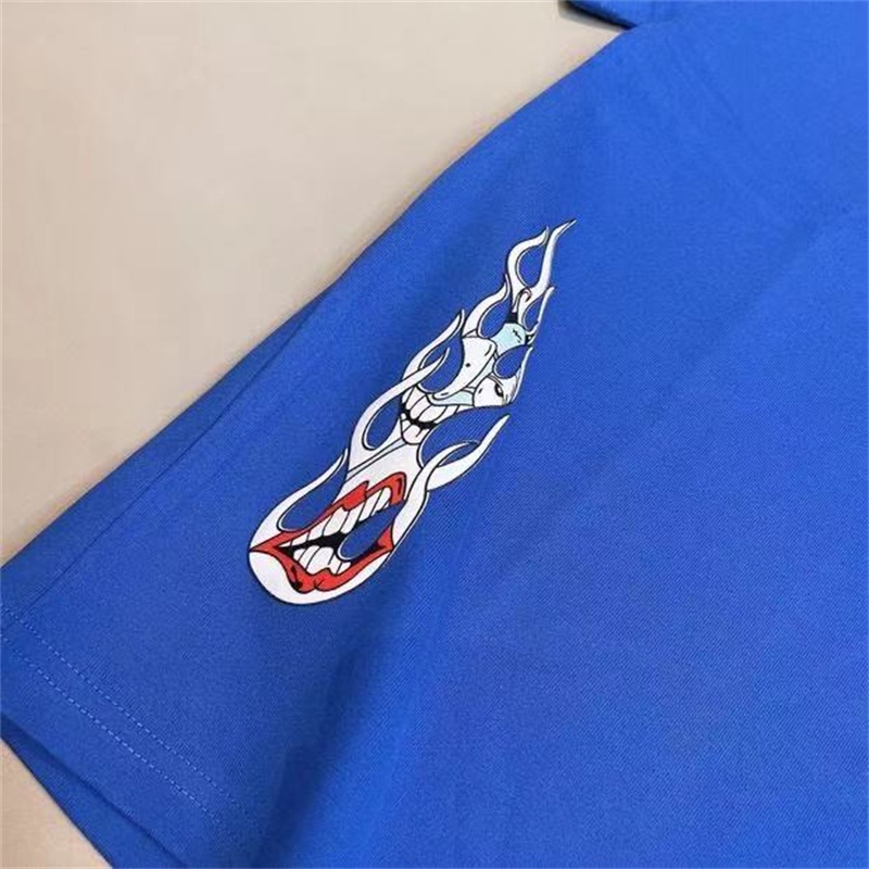 Áo Thun Tay Ngắn Chất Liệu Cotton In Họa Tiết Hoạt Hình Cho Nam Nữ