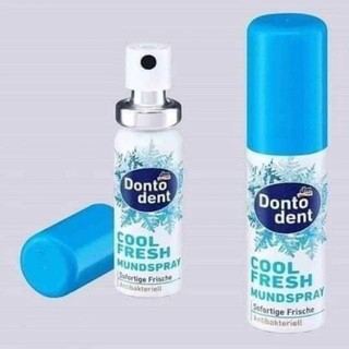 Xịt thơm miệng Dontodent Cool Fresh 15ml – Diệt khuẩn, thơm miệng ngay(Nội địa đức)