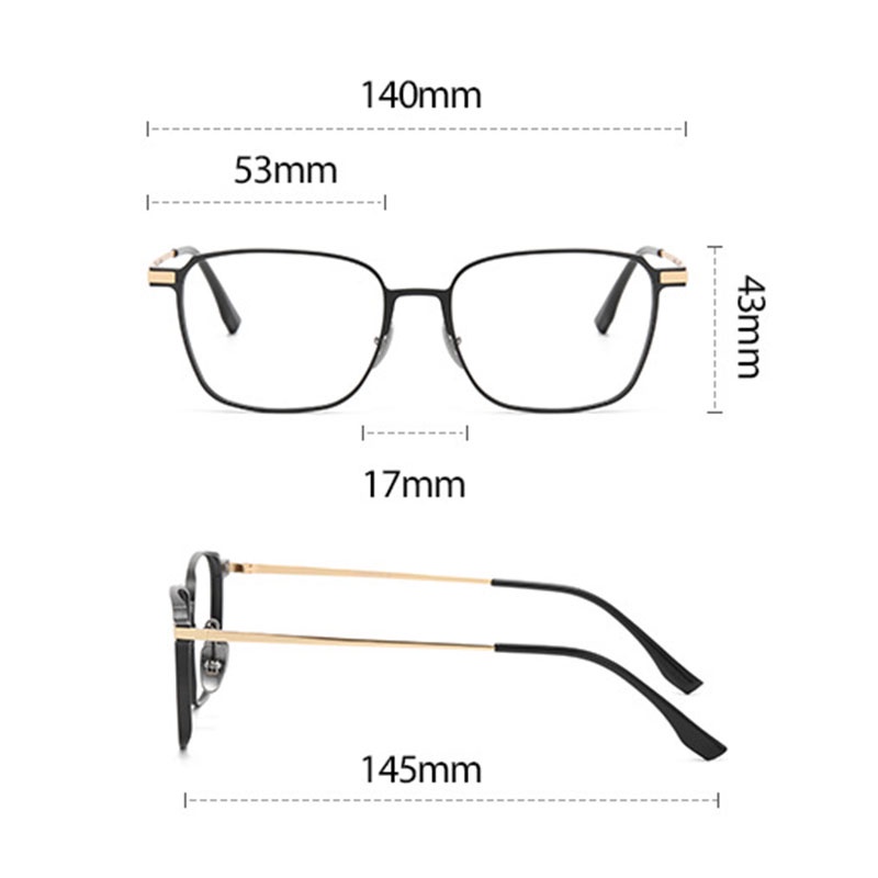 Kính Mát Gọng Kim Loại Siêu Nhẹ Phong Cách Retro Thời Trang Cho Nam