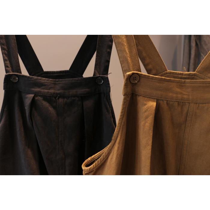 Bộ Áo Liền Quần Dáng Rộng Lưng Cao Thời Trang Xuân Thu Phong Cách Hàn Quốc Cho Nữ