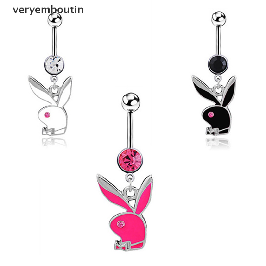 Trong 1 Khuyên RốN HìNh Thỏ ĐíNh Đá CZ