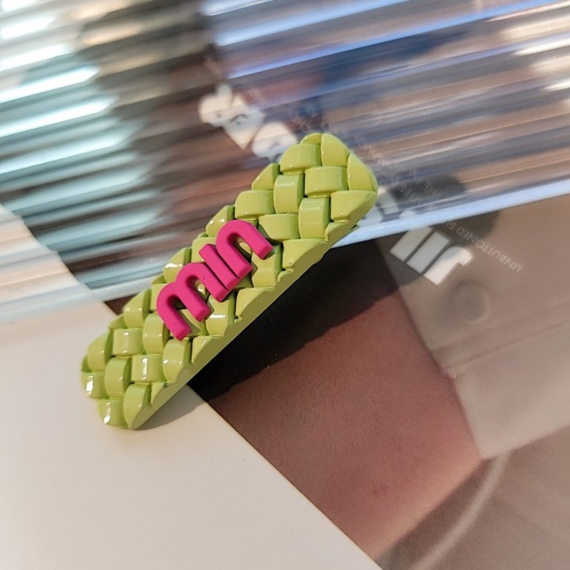 Kẹp Tóc Nhỏ Nhắn In Chữ Lưới Hình Thoi Màu Sắc Ngọt Ngào Phong Cách Hàn Quốc Ins