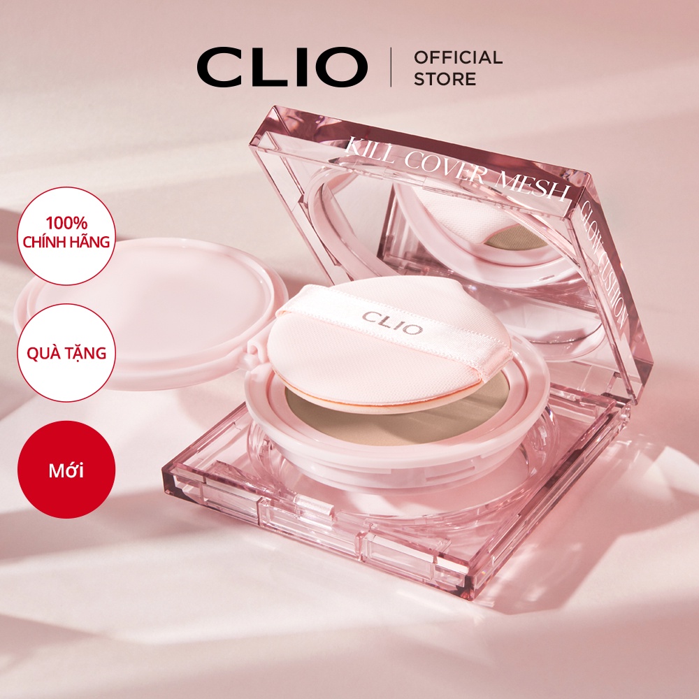 Phấn Nước Che Phủ Hoàn Hảo CLIO Mesh Glow Cushion Set 15gx2