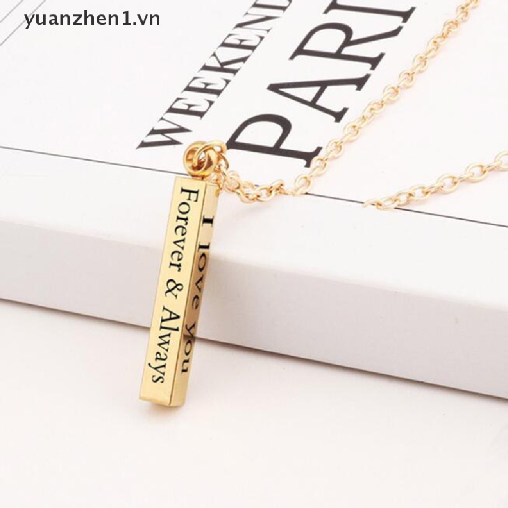 Vòng cổ Mặt Cột Điều Ước Bằng Thép Không Gỉ Cho Cặp Đôi