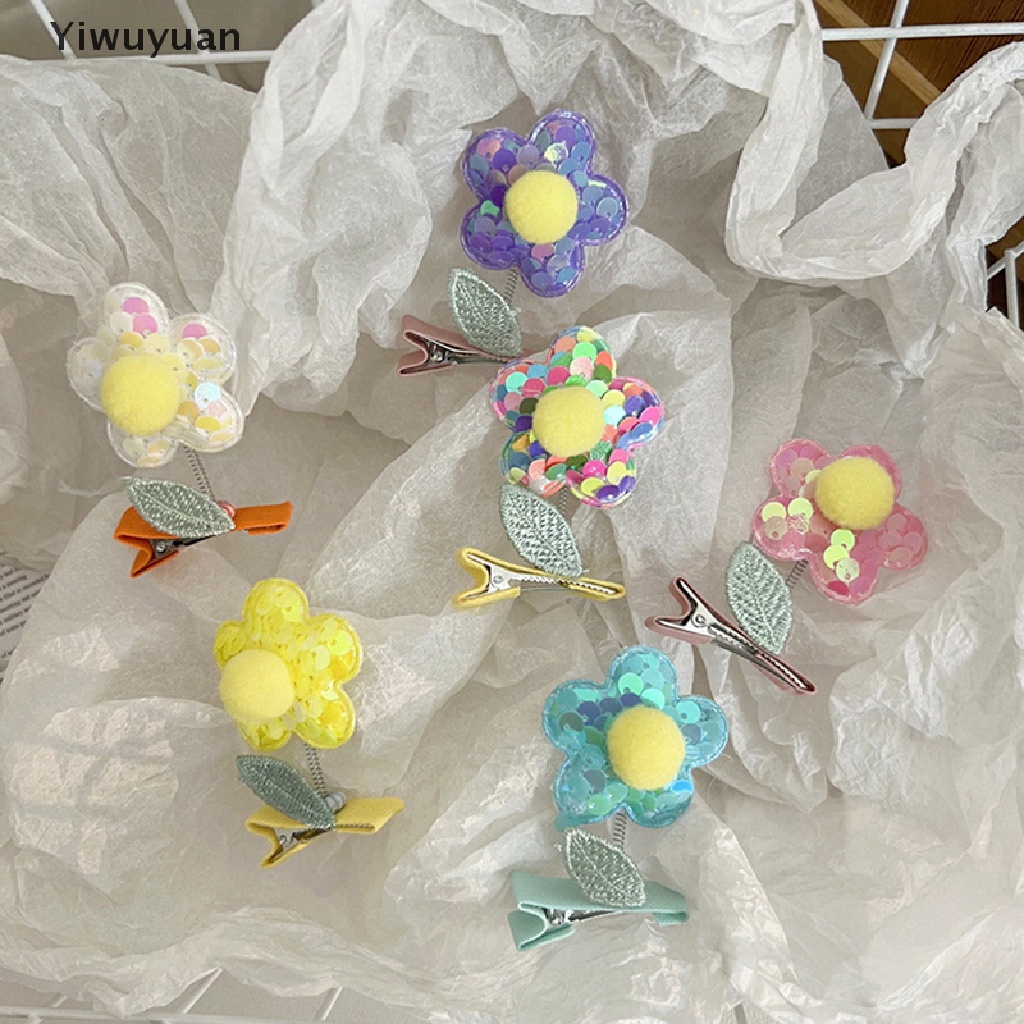 1 Kẹp Tóc Hình Hoa Vui Nhộn Cho Bé Gái