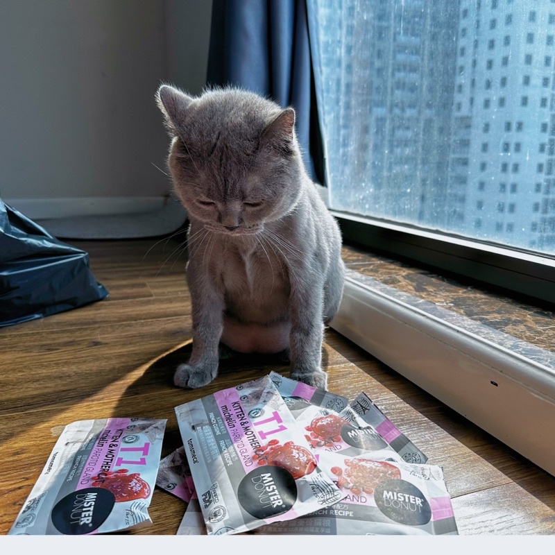 Hạt Mister Donut mix topping thịt sấy cho mèo - gói 50gr