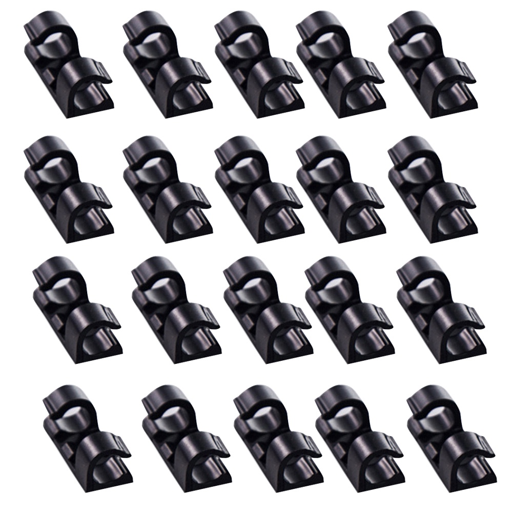 Bộ 20 Giá Đỡ Cố Định Dây Cáp Sạc Tự Dính Tiện Lợi