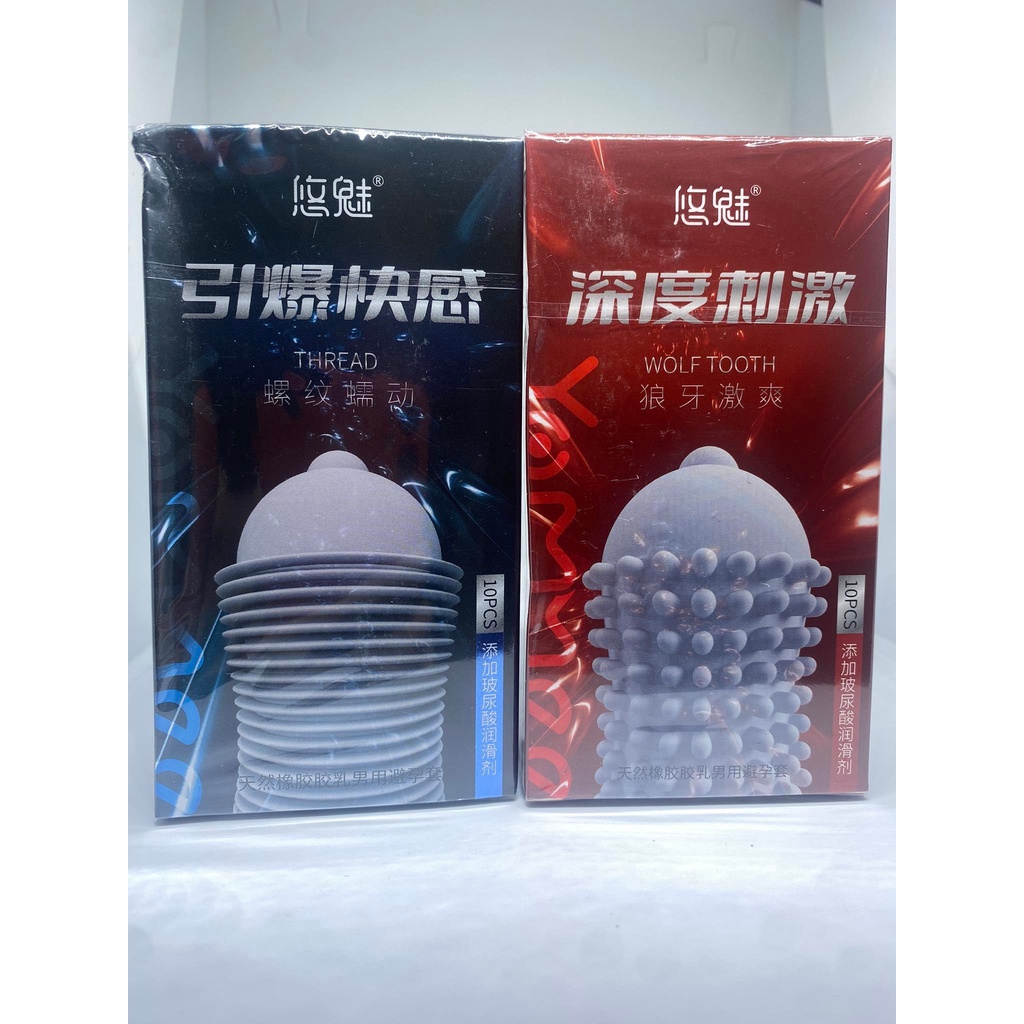 Bao cao su gân gai Biilie - Combo 2 Hộp 20 bao gân gai