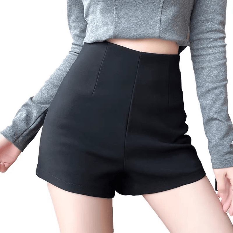 Quần shorts nữ_quần shorts dance cạp cao vải Umi dày dày dặn m832