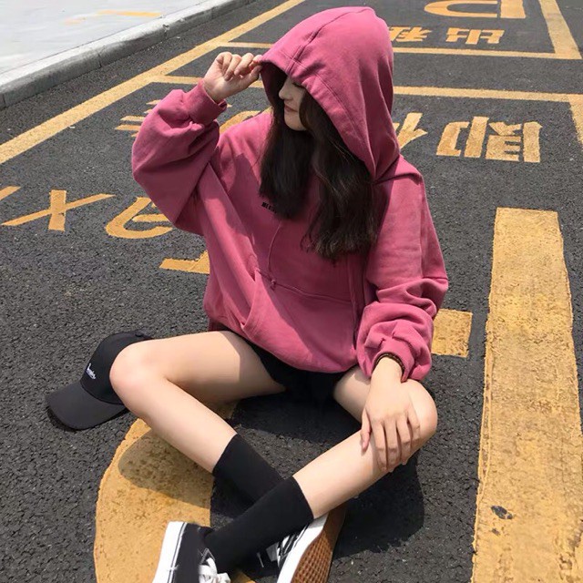 Áo Hoodie nỉ xẻ tà