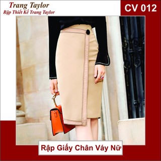 Rập giấy chân váy nữ cv012 full size s-xxl