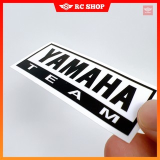 Tem YAMAHA TEAM Đen Dán Xe Siêu Ngầu [7cm x 2,6cm]