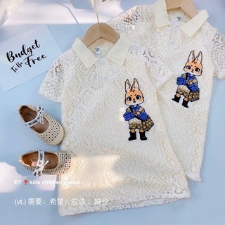 Váy ren tiểu thư cho bé gái