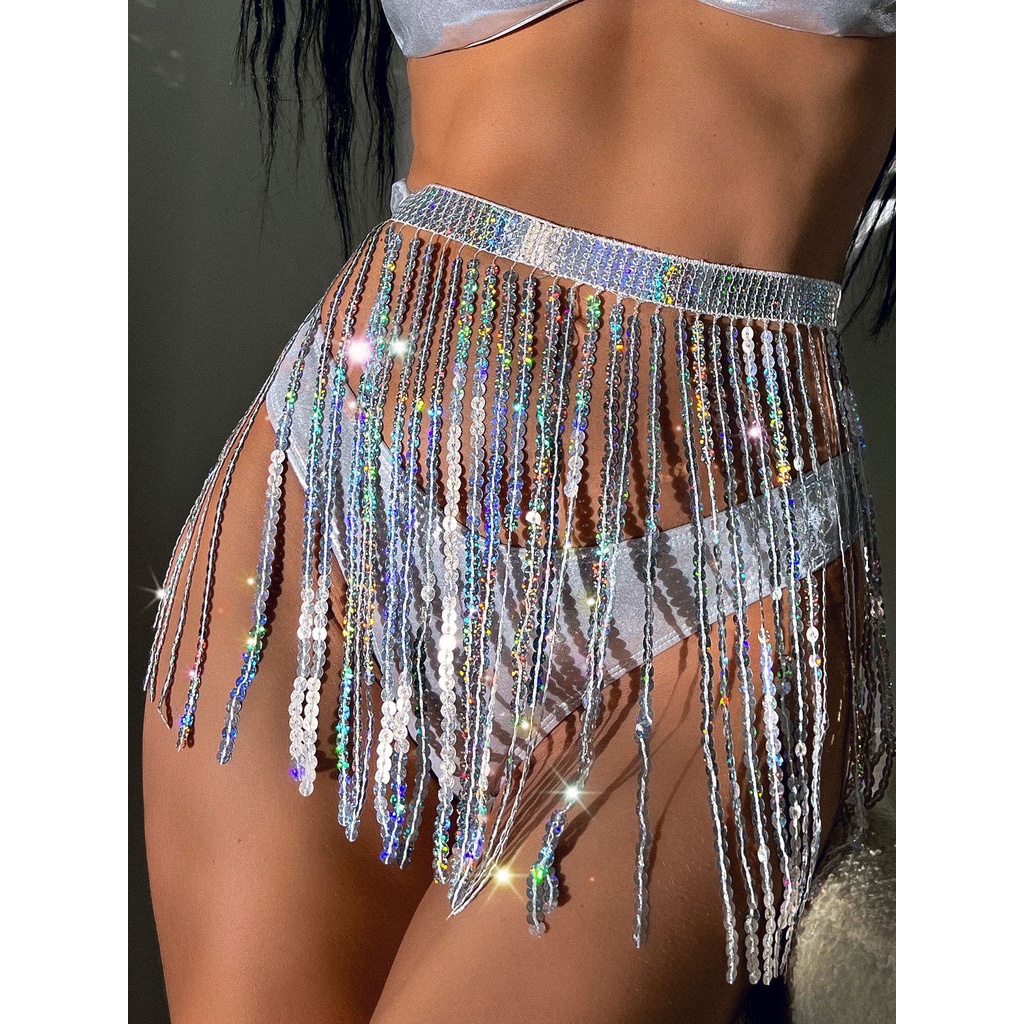 Bộ Đồ Bơi Nâng Ngực Màu Bạc Quyến Rũ Thời Trang Đi Biển 2023 Cho Nữ