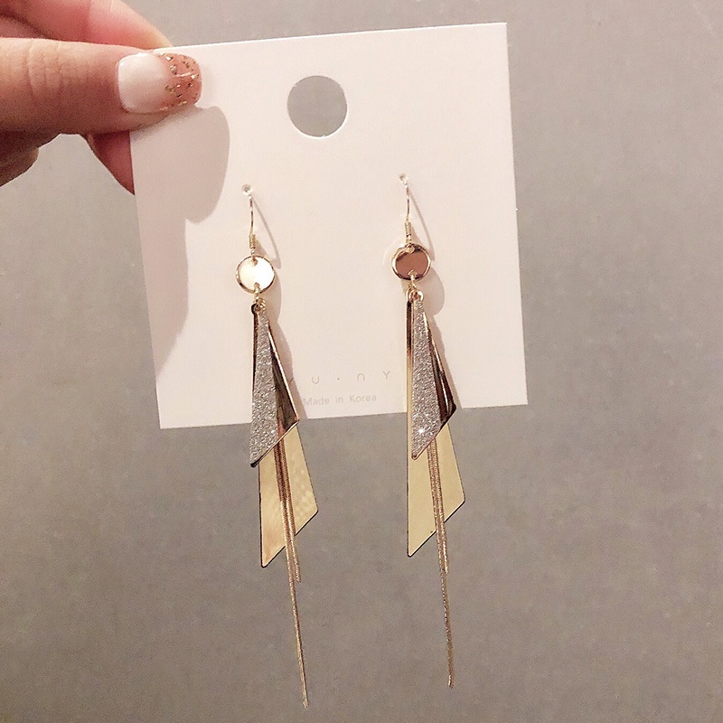 1 Cặp Bông Tai Đính Kim Cương / Ngọc Trai Giả Dáng Dài Phong Cách Vintage Dành Cho Cô Dâu