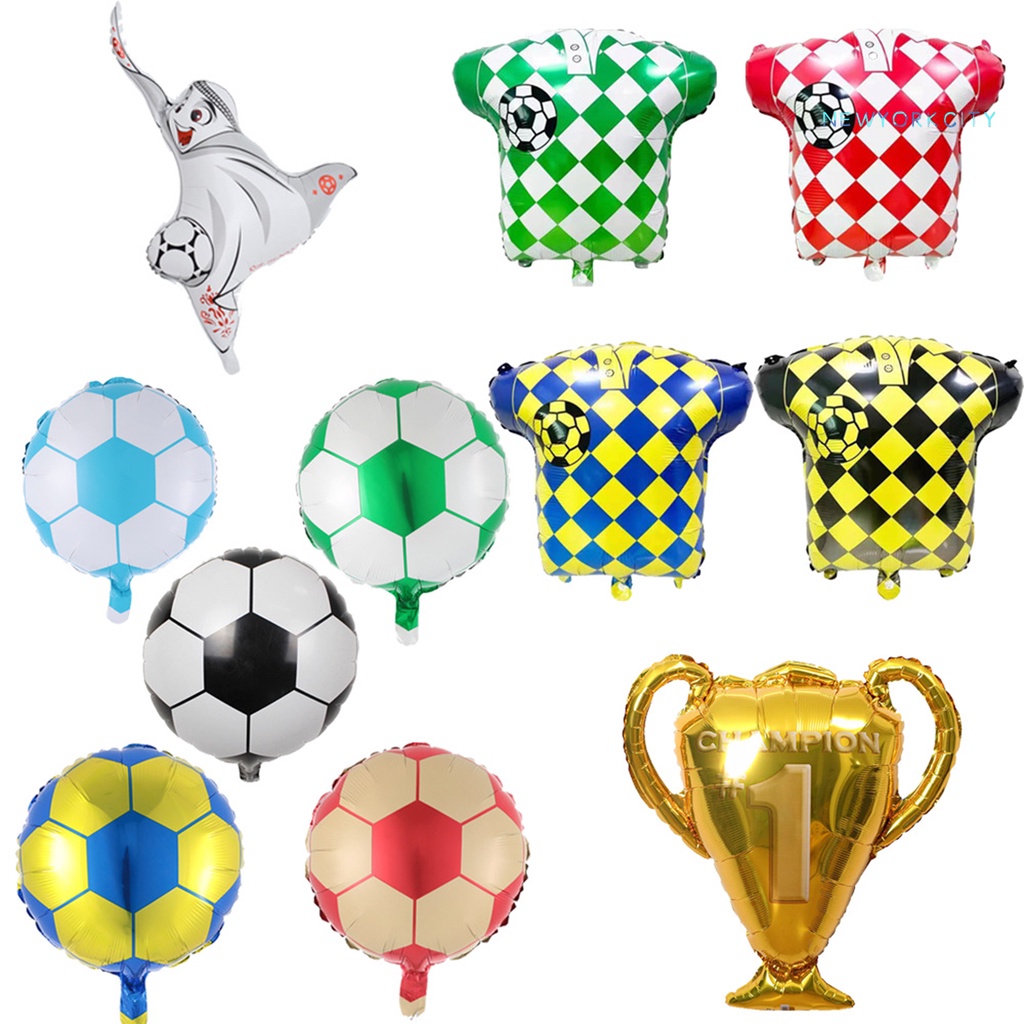 Bong Bóng Thể Thao Bằng Lá Nhôm Độ Co Giãn Cao Không Phai Màu Chủ Đề NY-Balloon Có Thể Tái Sử Dụng