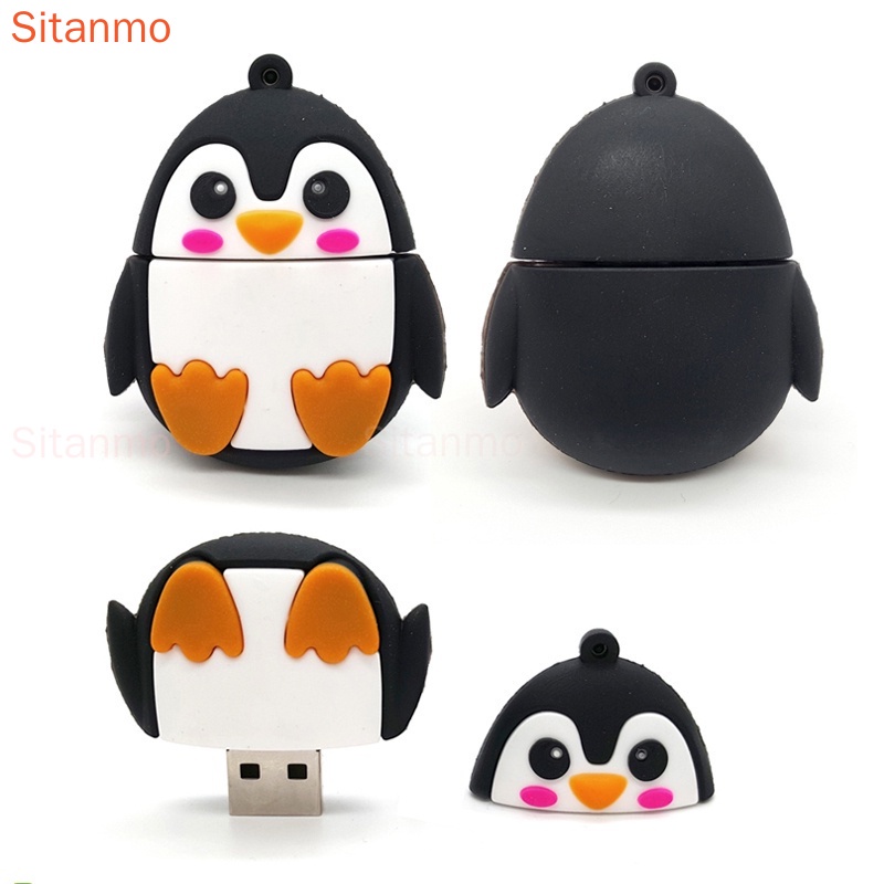 Usb Tốc Độ Cao 128GB 128GB 64GB 32GB 16GB Hình Chim Cánh Cụt Hoạt Hình