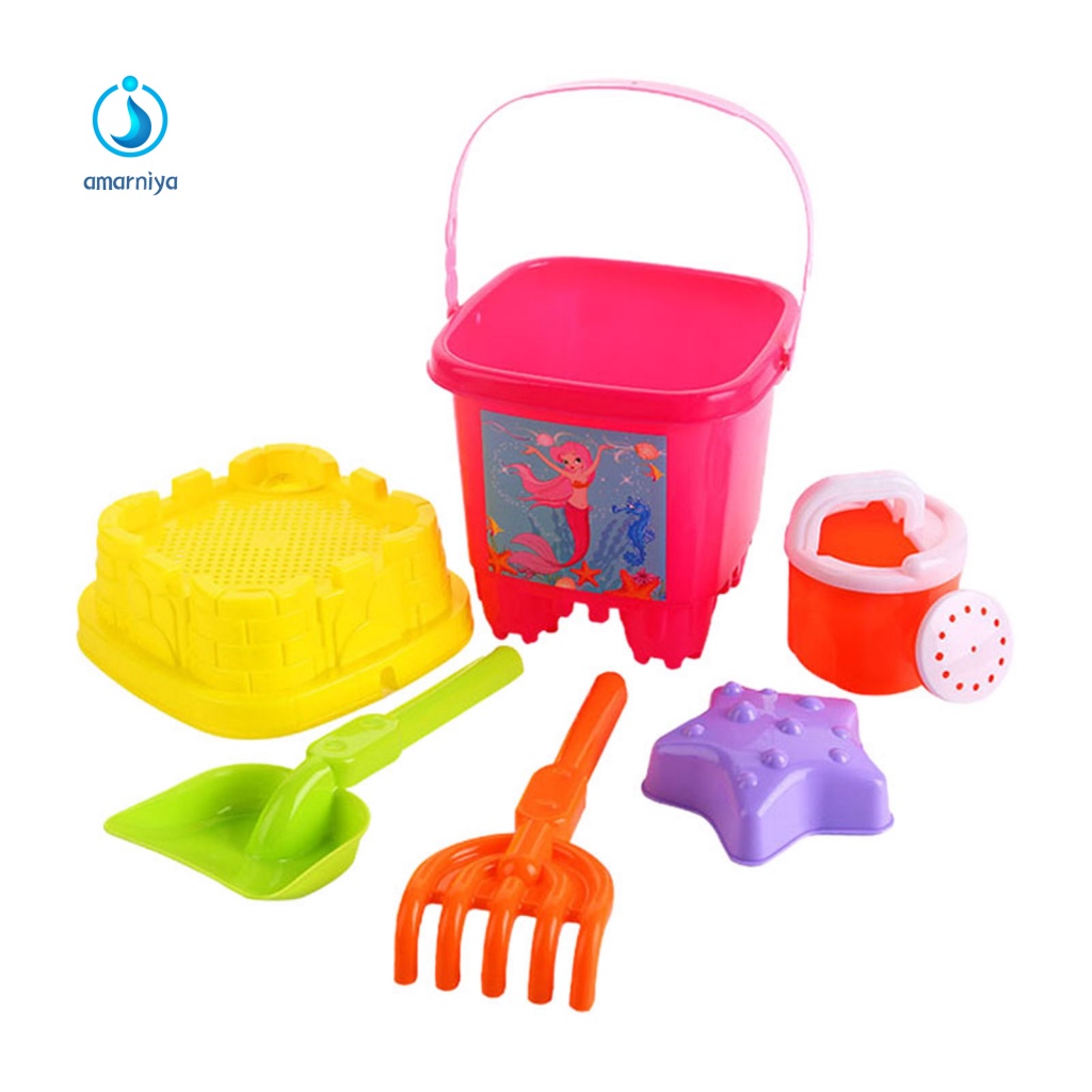 Bộ 6 Dụng Cụ Xúc Cát Cho Bé Chơi