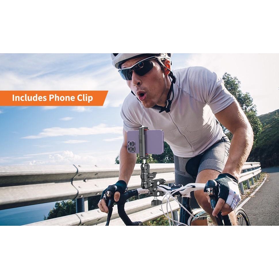 Phụ kiện insta360/Gopro kẹp baga, ghi đông BH - 09 Uurig bằng nhôm CNC siêu chắc
