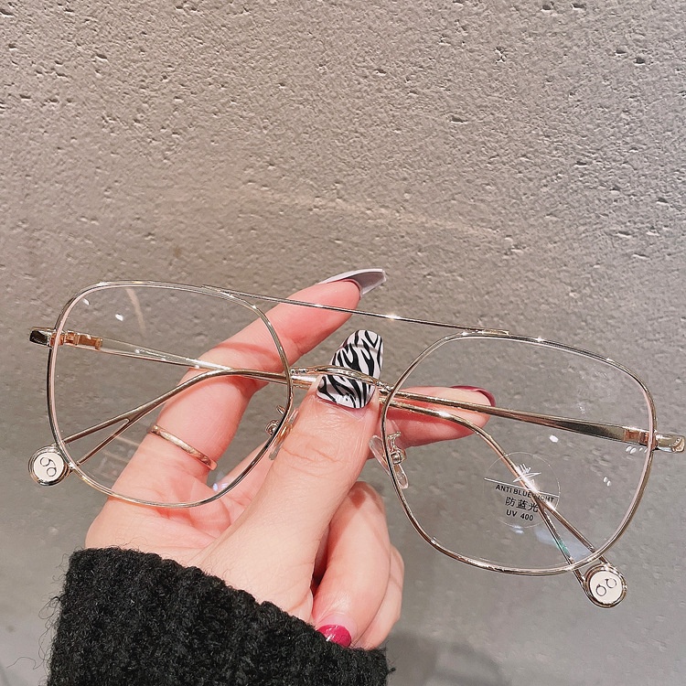 Kính Mát Gọng Đôi Chống Ánh Sáng Xanh Phong Cách Mới Cho Nam Nữ