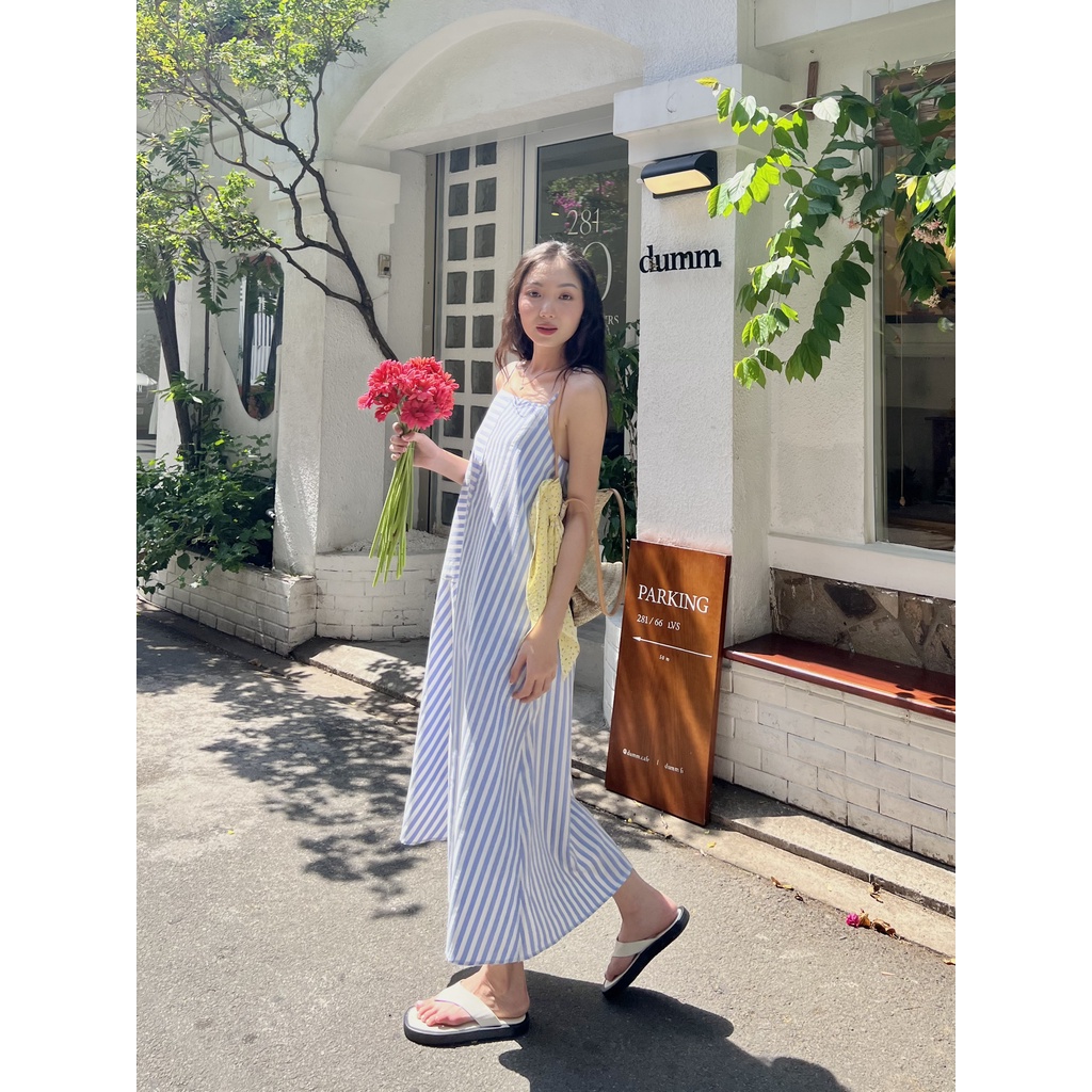 Đầm hai dây dài có sọc LILY DRESS