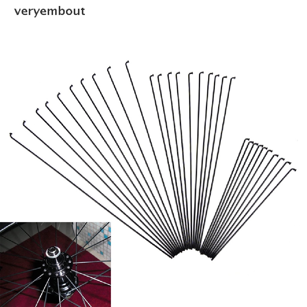 Set 10 Thanh Nan Hoa Xe Đạp 14G + Núm Vú 12mm 170~286mm Bằng Thép Chuyên Dụng
