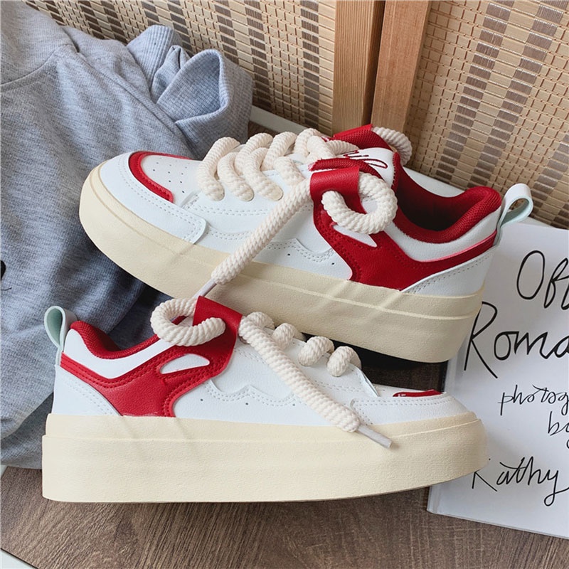 Giày Mũi Tròn 195 One more Phối Màu Thời Trang Dành Cho Nữ