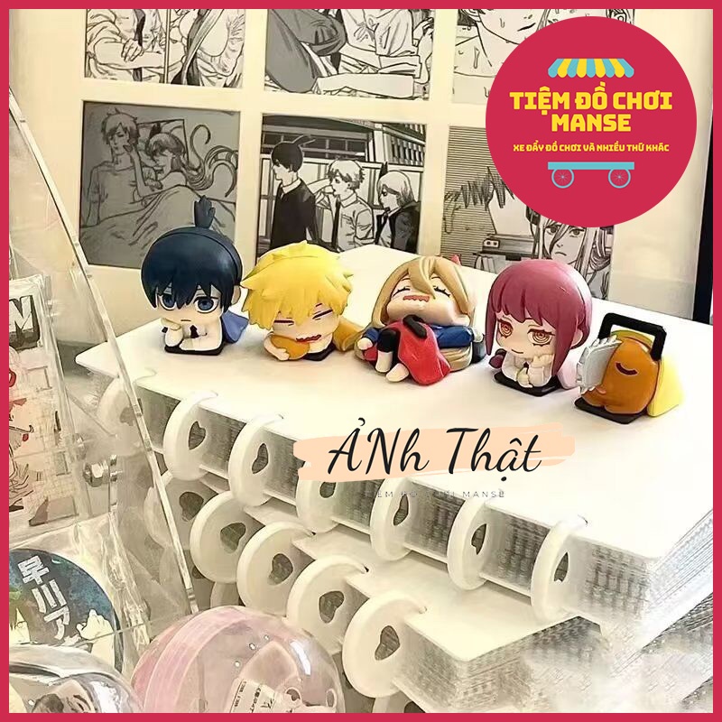 Mô hình Chainsaw Man Thợ săn qủy nhân vật Denji Power dễ thương quà tặng sưu tầm trang trí