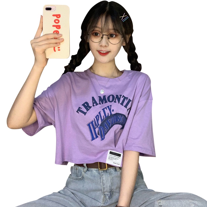 NRVP Áo Thun NgắN Tay DáNg Ôm ThờI Trang Cho Nữ