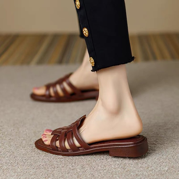 Giày Sandal Đế Bệt Thời Trang Nữ Sành Điệu