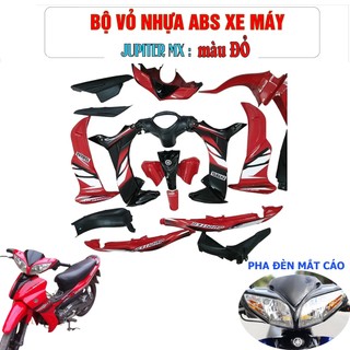 Bộ dàn áo Jupiter MX MẮT CÁO màu ĐỎ - nhựa ABS nguyên sinh siêu bền
