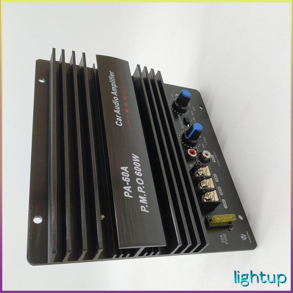 Bộ khuếch đại âm thanh xe hơi công suất cao 12V 600W Loa siêu trầm mạnh mẽ Amp Pa-60A