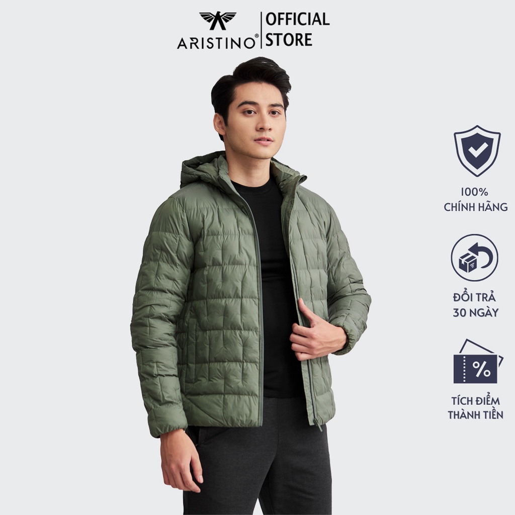 Áo khoác nhồi bông nam ARISTINO chất liệu cao cấp, cản gió giữ ấm vượt trội- AJK010W2