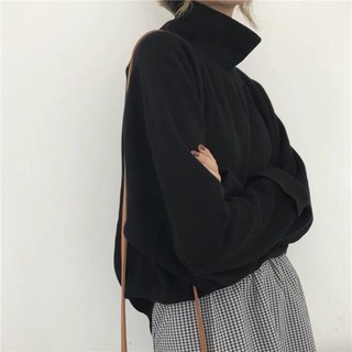 Áo len cổ cao dáng rộng <5 màu_order>