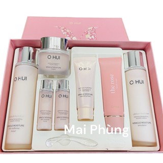 Bộ dưỡng da cấp ẩm sáng da Ohui hồng Miracle Moisture 3sp