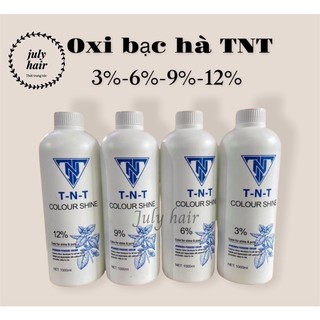  Oxi Dung Dịch Trợ nhuộm TNT 1000ml hương thơm bạc hà làm mát và chốt xót cho da đầu khi nhuộm tóc 