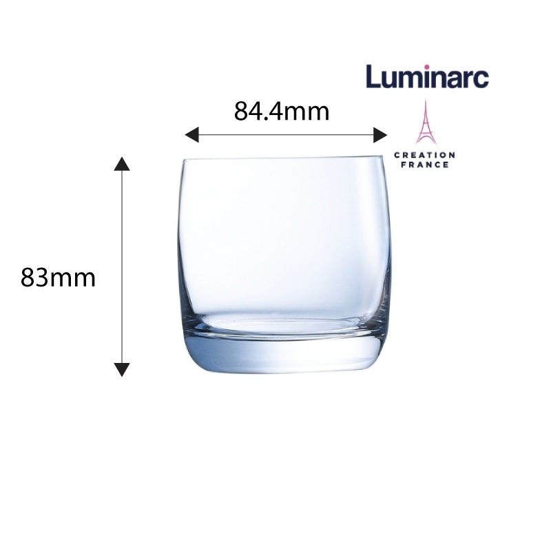 Bộ 6 Ly Thuỷ Tinh Thấp Luminarc Vigne 310ml- LUVIG2574