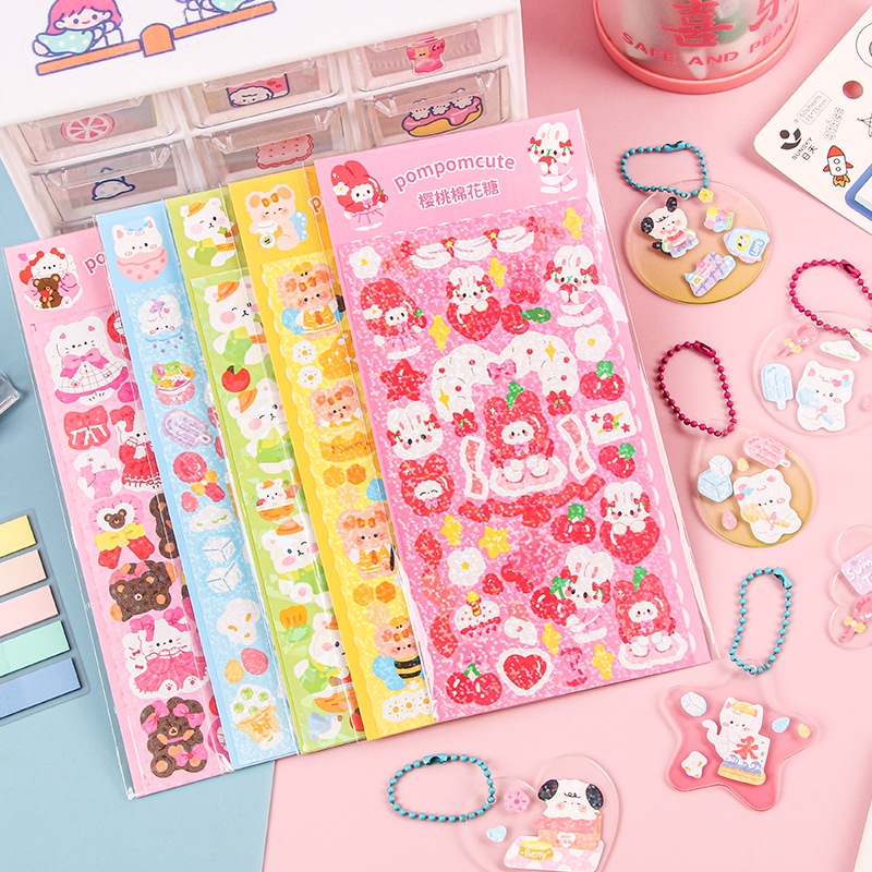 Miếng Dán Trang Trí Hình Guka Dễ Thương Chống Thấm Nước DIY