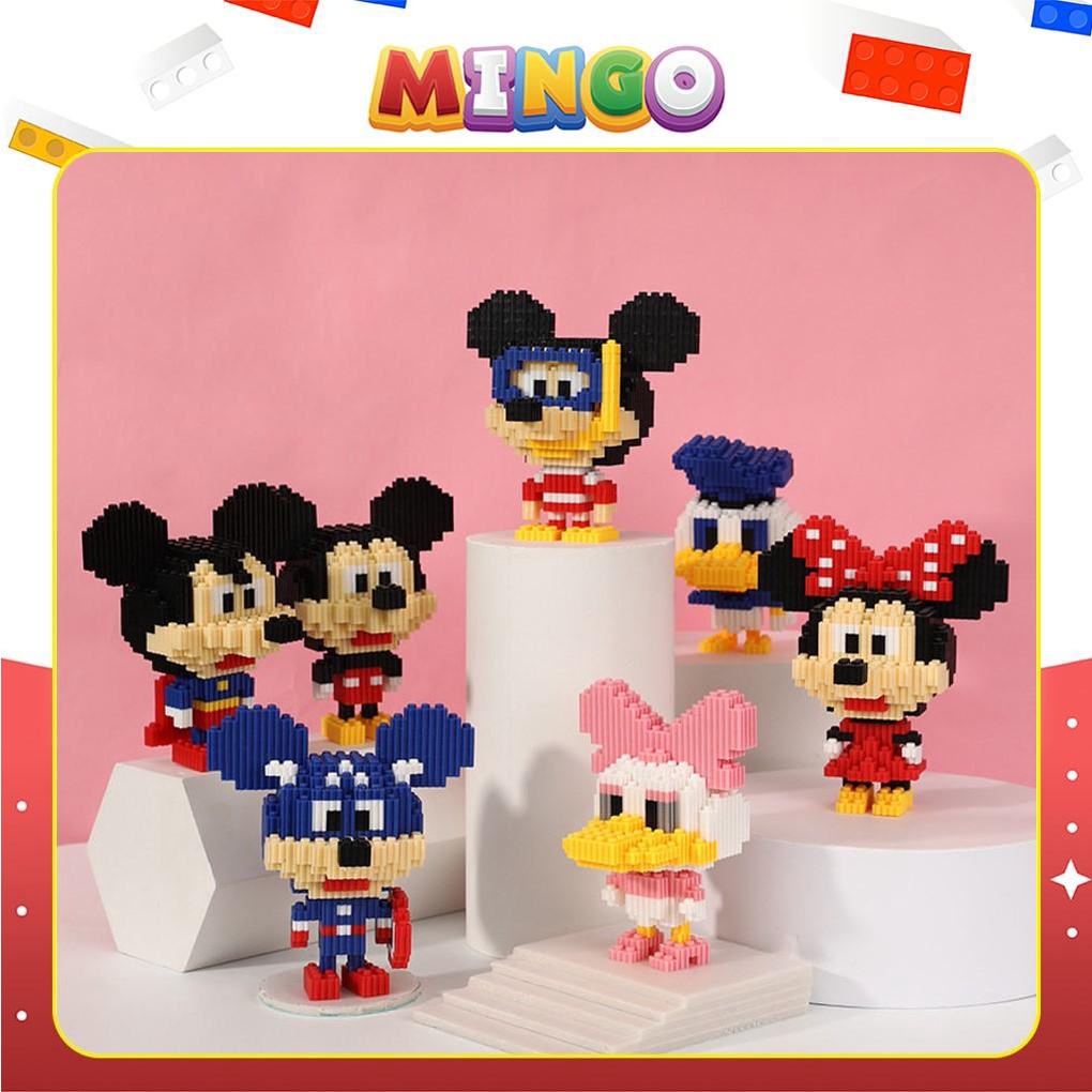 Mô Hình Lắp Ráp 3D Bộ Đồ Chơi Mini Cute Khác Nhau 100 Mẫu Xếp Hình Nhân Vật Hoạt Hình Dễ Thương Cho Các Bé - MINGO