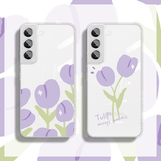 Tulips Ốp Điện Thoại Silicon Mềm Hình Hoa Tulip Cho samsung s23 fe ultra s20 s21 fe a14 a34 a54 s10 s20 s21 plus s22 ultra note 9 10 plus 20 ultra 5g