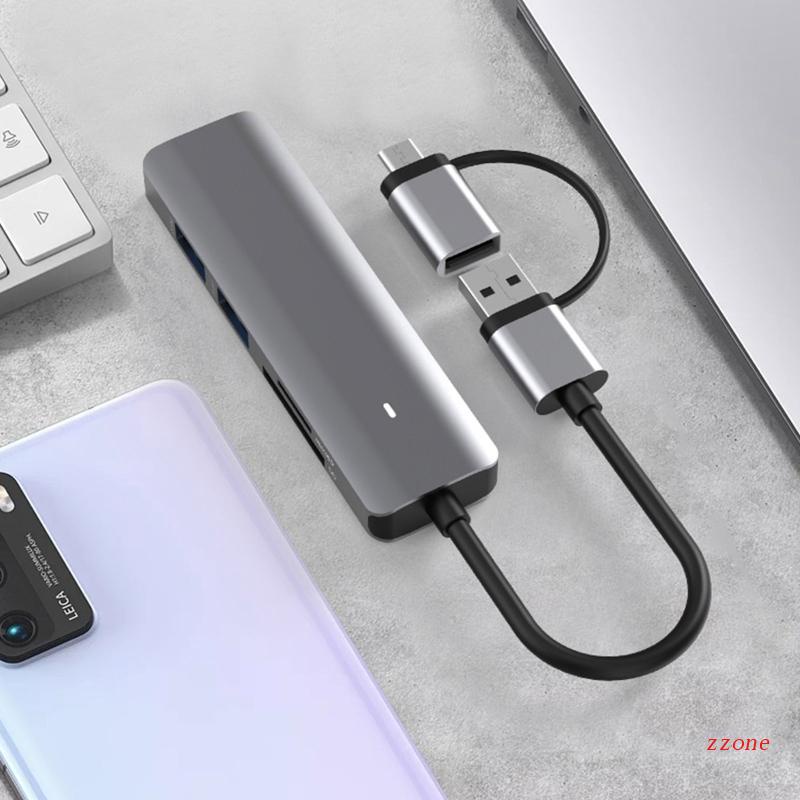 Bộ Chia Cổng USB Type C Tốc Độ Cao Đa Năng Cho Laptop
