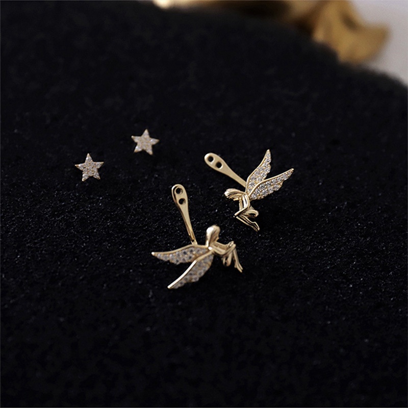 Khuyên Tai Hình Thiên Thần Màu Sắc Cá Tính Cho Nữ