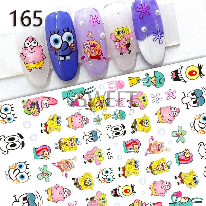 Miếng dán trang trí móng tay 3D STZPRONAIL hình mèo dễ thương xinh xắn DIY